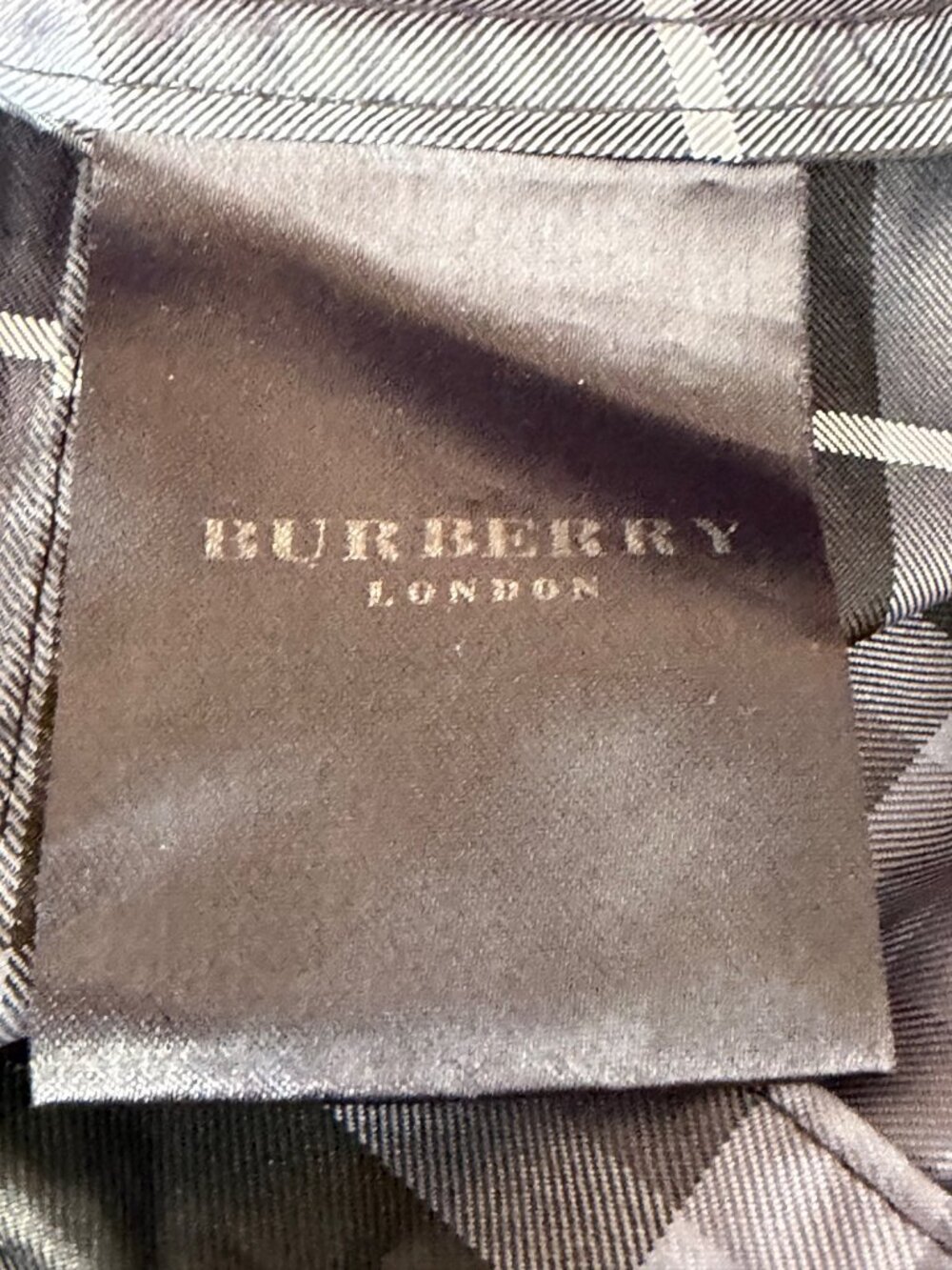 Burberry London Gray Plaid Hooded Belted Waterproof Raincoat Women's Sz L w/COA - Picture 15 of 16